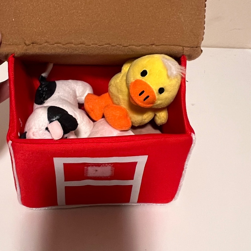 Ebba My Barnyard Friends Soft Plush Playset Toddler Red Multicolored 5pc Animals - Picture 14 of 15